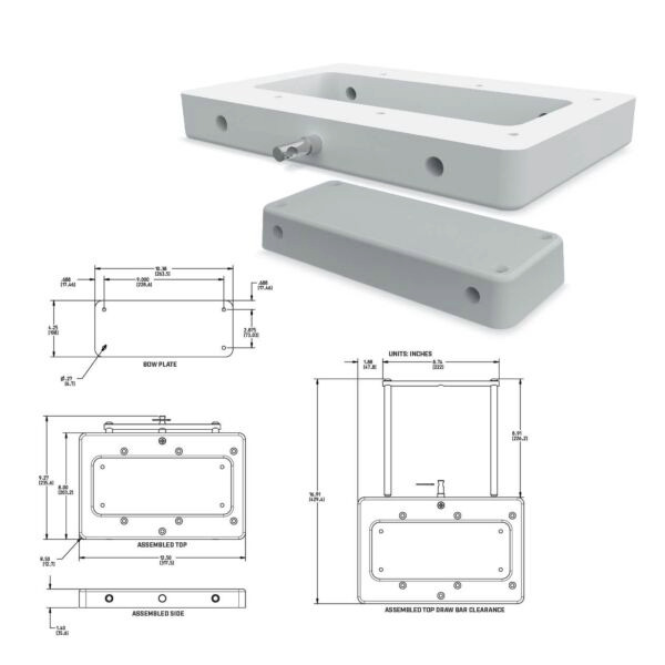 Minn Kota RTA-54 Riptide Electric Steer Quick Release Bracket - Composite - Image 2