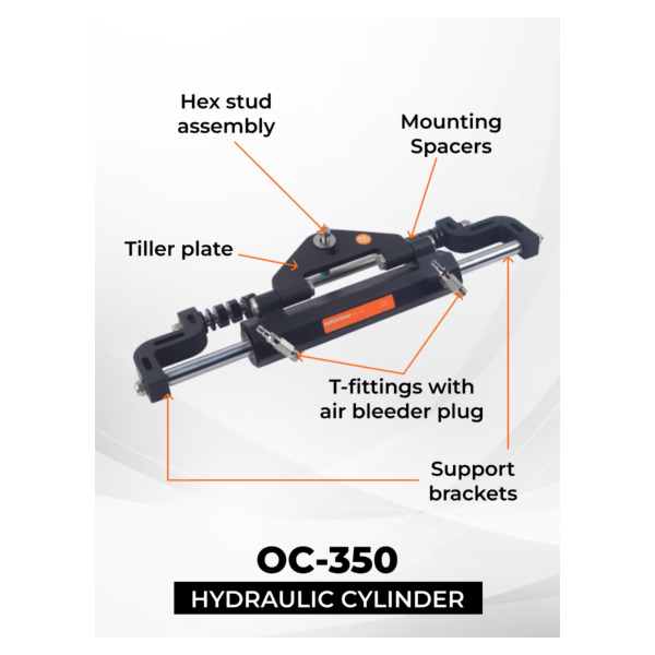 Multiflex OH350 Hydraulic Steering System - Single Engine up to 350HP - Image 2