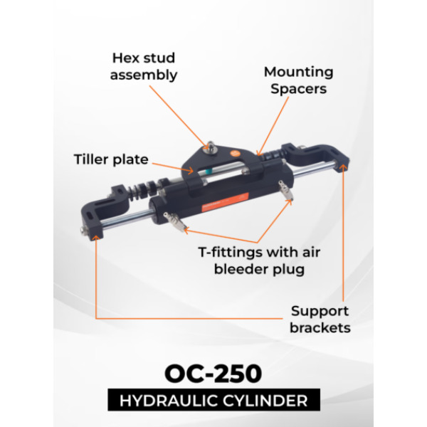 Multiflex OH-400-T7 Hydraulic Steering Kit - Twin Engines up to 400HP - Image 2