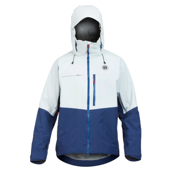 Mustang Mens Taku Elite Jacket - Pebble Grey / Neptune Navy - X-Large