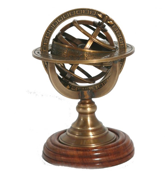 Nauticalia Armillary Sphere Paperweight- 13cm