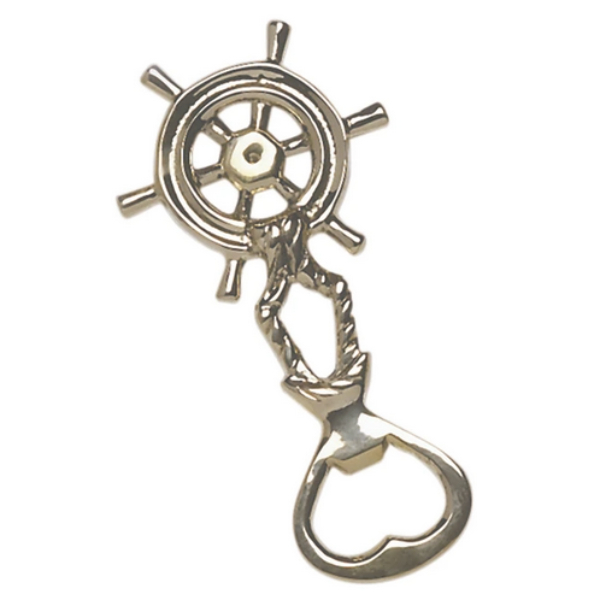 Nauticalia 4382 Brass Bottle Opener - Ship Wheel