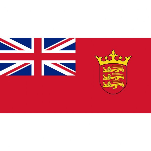 Nauticalia Jersey Ensign Printed Flag. 1/2 yard (45x22cm)