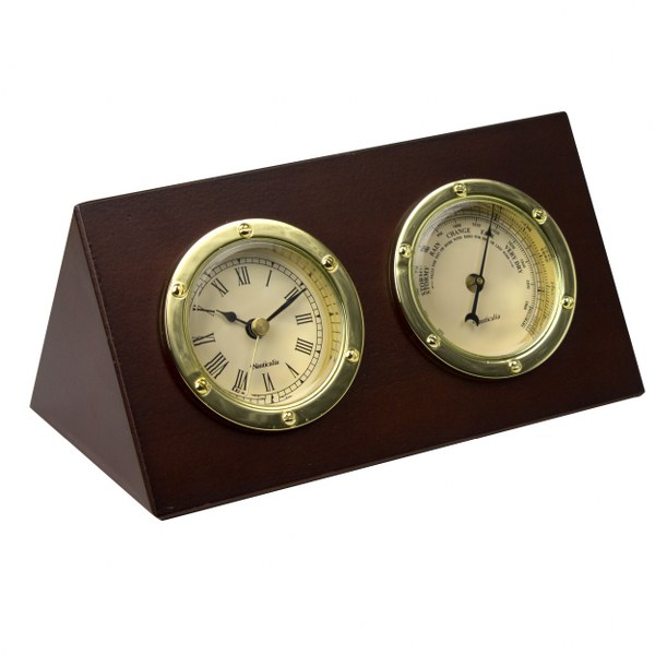 Nauticalia Desktop Clock and Barometer Set- 17cm