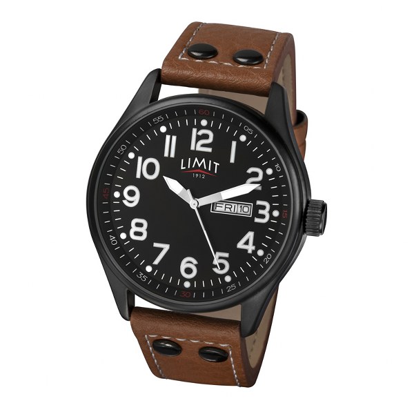 Nauticalia Limit Pilot Watch- brown/black