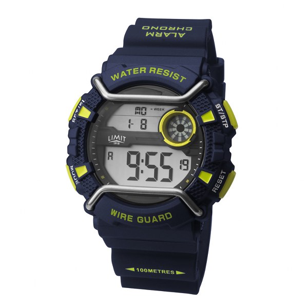 Nauticalia Limit Wire Guard Digital Watch- navy/green