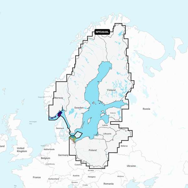 Navionics Platinum Plus Large - Baltic Sea - EU644L - SD Card