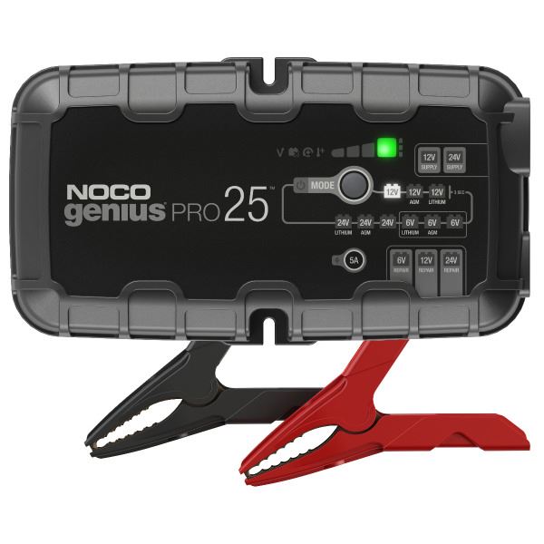 NOCO Genius Pro 25 Smart Battery Charger - 6V / 12V / 24V - 25A (37420)