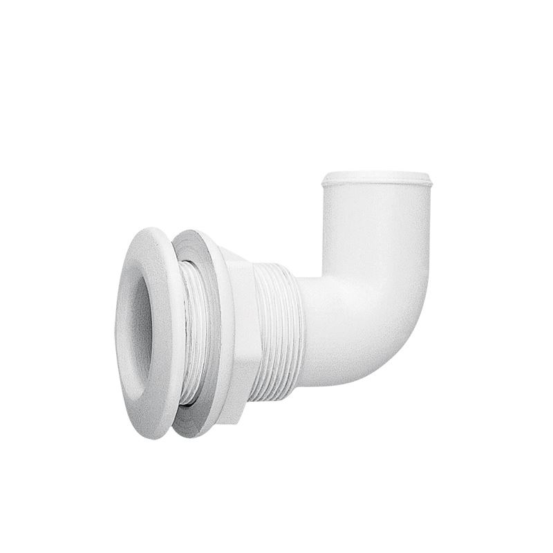 Nuova Rade Thru-hull Elbow 90º. For Hose Ø38mm. Pa. White