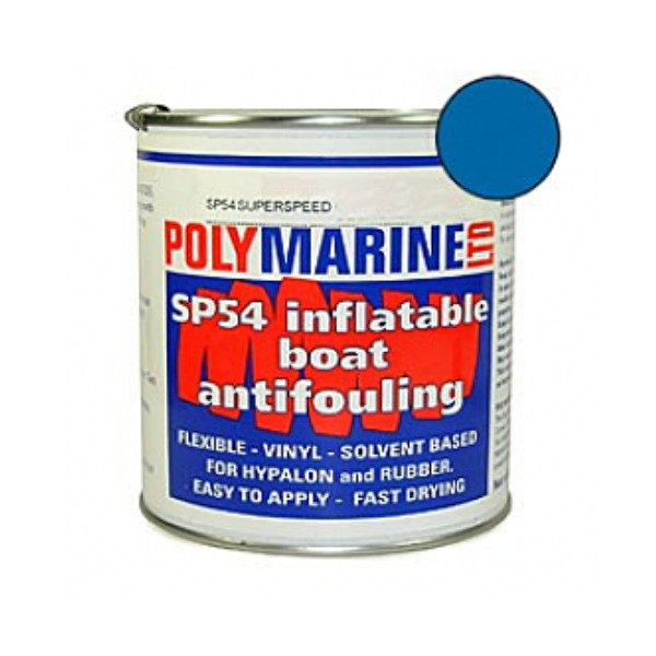 Polymarine SP54 Hypalon Inflatable Boat Antifouling - Blue - 1L