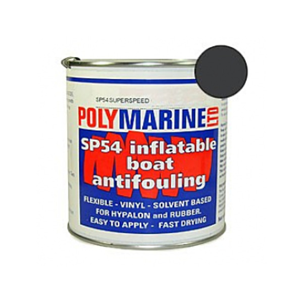 Polymarine SP54 Hypalon Inflatable Boat Antifouling - Black - 1L