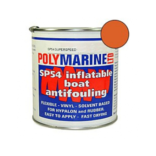 Polymarine SP54 Hypalon Inflatable Boat Antifouling - Orange - 1L