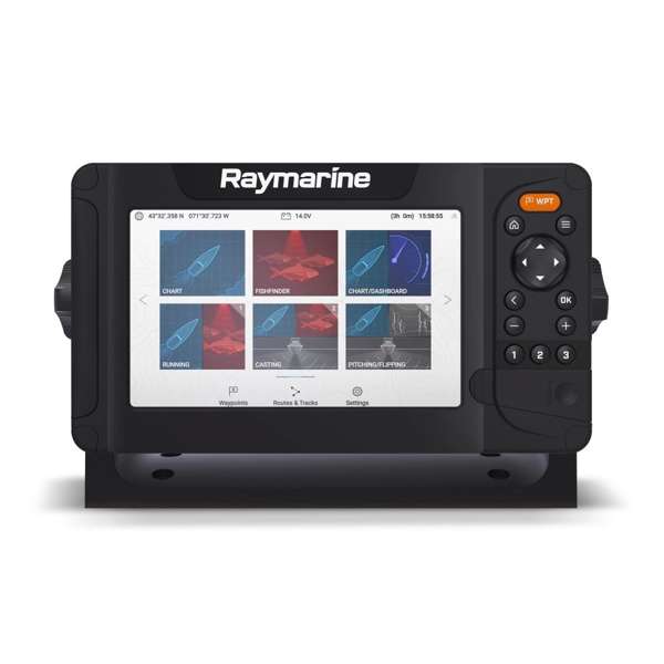 Raymarine Element 7 HV With Western European LightHouse Chart & HV100+ Transom Txd - Image 3