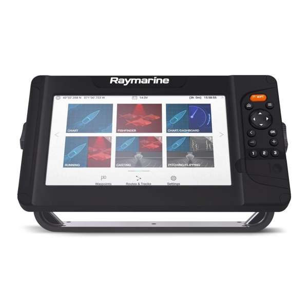 Raymarine Element 9 HV With Western European LightHouse Chart & HV100+ Transom Txd - Image 4