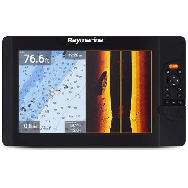 Raymarine Element 12 HV With Western European LightHouse Chart & HV100+ Transom Txd - Image 2