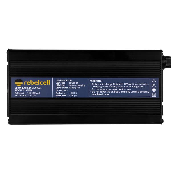 Rebelcell 12.6V20A Lithium-Ion Battery Charger - 12V / 20A - Image 2