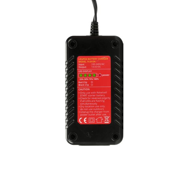 Rebelcell 14.6V3A Lithium-Ion Battery Charger for Starter Battery - 14.6V / 3A - Image 2