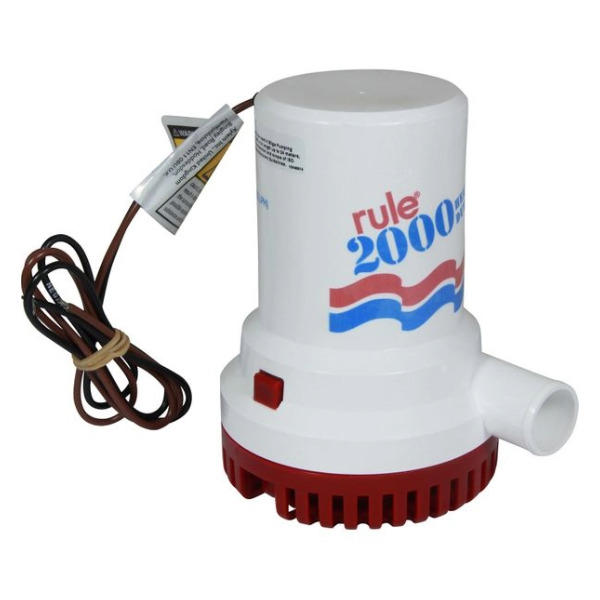 Rule 10 2000 Submersible Heavy Duty Bilge Pump - 12V - Image 2