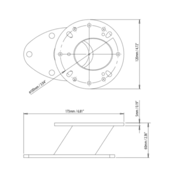 Scanstrut DPT-C-PLATE-01 Camera Plate for DPT-R Modular Dual Power Tower - Image 2