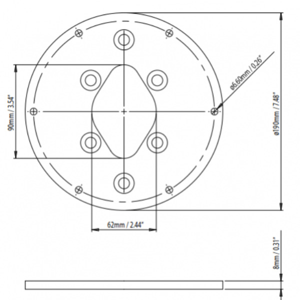 Scanstrut DPT-C-PLATE-02 Camera Plate for DPT-R Modular Dual Power Tower - Image 2