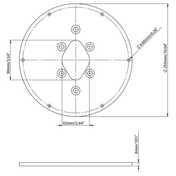 Scanstrut DPT-C-PLATE-03 Camera Plate for DPT-R Modular Dual Power Tower - Image 2