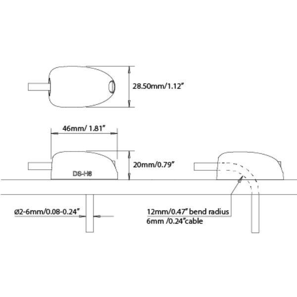 Scanstrut DS-H6-BLK Horizontal Deck Seal - 2-6mm - Black - 10-Pack - Image 2