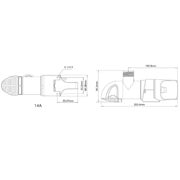 Seaflo BP2G110014A Low Profile Automatic Bilge Pump - Water Level Sensing - 1100 GPH - 24V - Image 2