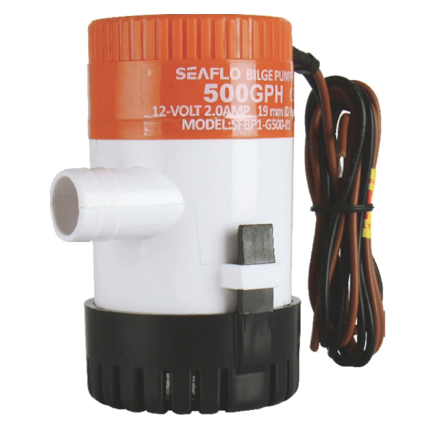 Seaflo BP1G35001 Non-Automatic Submersible Bilge Pump - 350 GPH - 12V