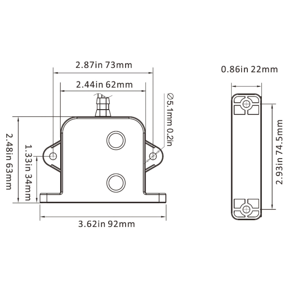 Seaflo BS2006 Electric Field Bilge Switch - 20A Max - 12V / 24V - Image 2