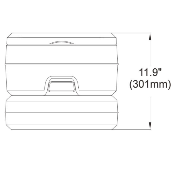 SeaFlo PT1001 Portable Toilet - 10L - Image 4