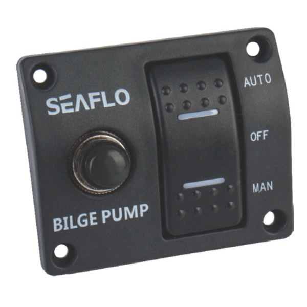 Seaflo SP01502 Bilge Pump Switch Panel - 3-Way - 12V / 24V