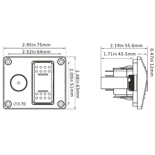 Seaflo WAS11003 Bilge Water Alarm Control System - 10A Max - 24V - Image 2