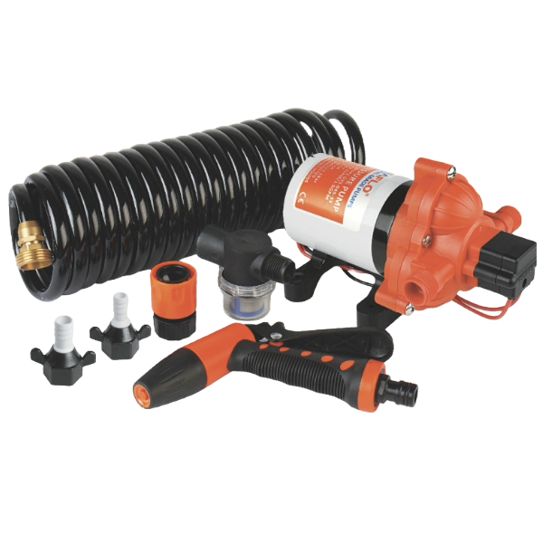 Seaflo WP203007033 Washdown Pump Kit c/w Hose - 3.0 GPM / 70 PSI - 24V