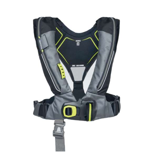 Spinlock Deckvest 6D Offshore Lifejacket - 170N - Inc HRS System - Charcoal & Black