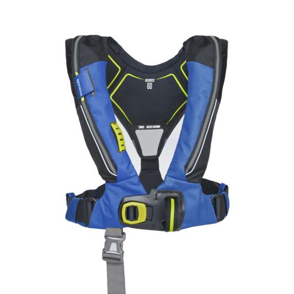 Spinlock Deckvest 6D Offshore Lifejacket - 170N - Inc HRS System - Pacific Blue & Black