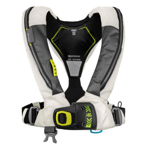 Spinlock Deckvest 6D Offshore Lifejacket - 170N - Inc HRS System - Tropic White / Black