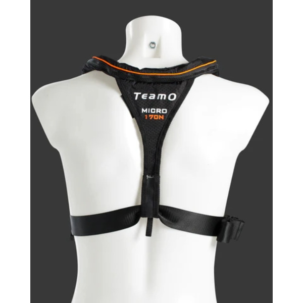 TeamO 170N Micro Lifejacket - Automatic - Black / Orange - Image 4