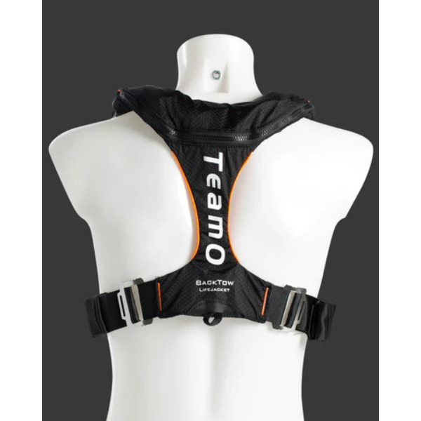 TeamO 170N Coastal BackTow Lifejacket - Automatic - Black / Orange - Image 3