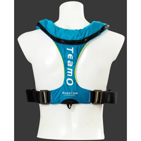 TeamO 170N Coastal BackTow Lifejacket - Automatic - Blue / Yellow - Image 3