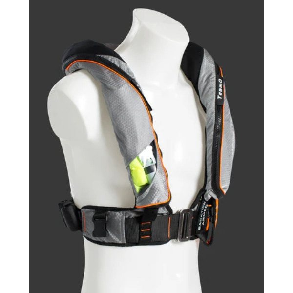 TeamO 170N Offshore BackTow Lifejacket - Hammar - Grey / Orange - Image 2