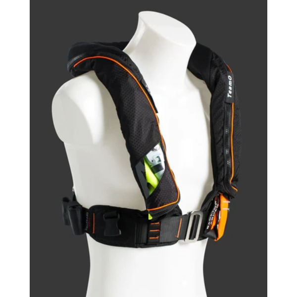 TeamO 170N Offshore BackTow Lifejacket - Hammar - Black / Orange - Image 2