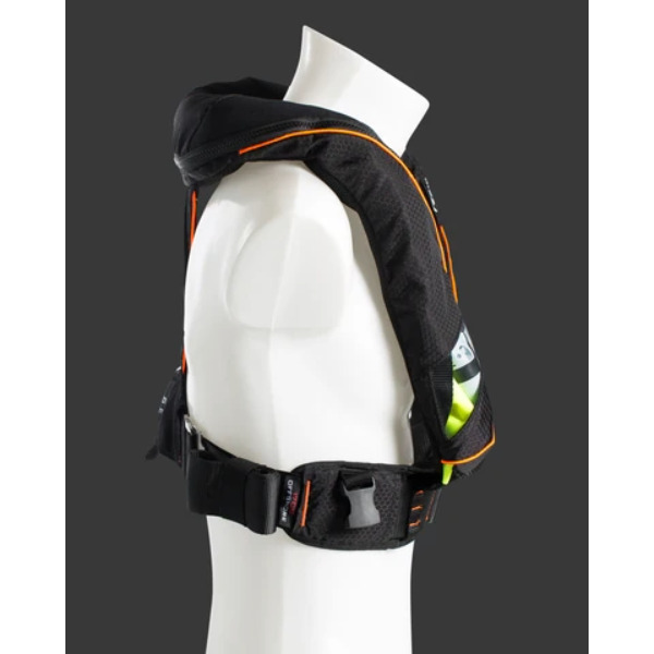 TeamO 170N Offshore BackTow Lifejacket - Hammar - Black / Orange - Image 3