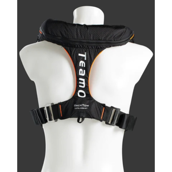 TeamO 170N Offshore BackTow Lifejacket - Hammar - Black / Orange - Image 4