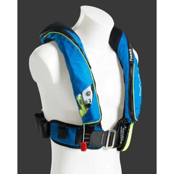 TeamO 275N Ocean BackTow Lifejacket - Pro Sensor Elite - Blue / Yellow - Image 2