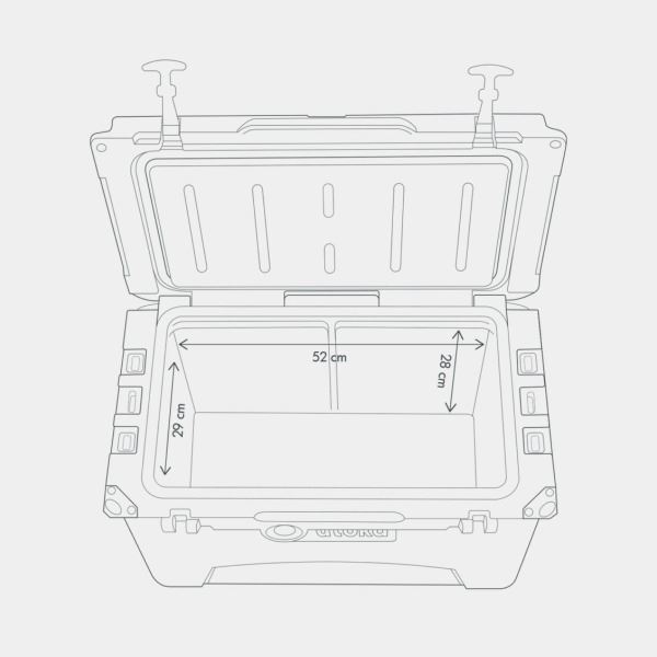 Utoka 45 Cool Box - 42L - White - Image 5