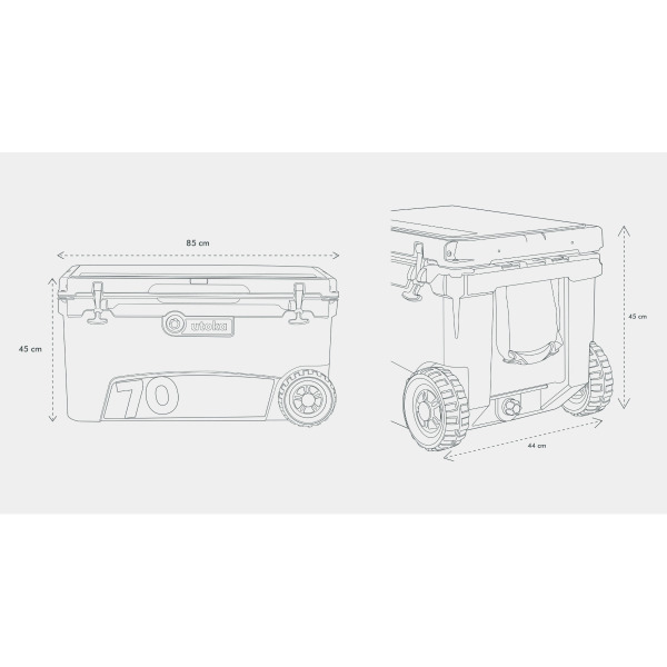 Utoka 70 Tow Cool Box - 66L - Camo - Image 4