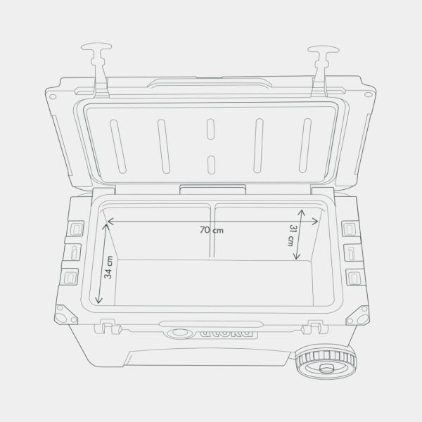 Utoka 70 Tow Cool Box - 66L - Camo - Image 5