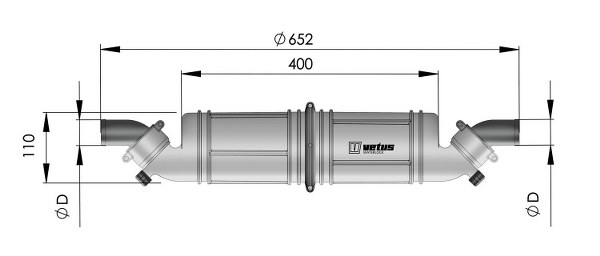 Vetus Waterlock NLPH 45mm