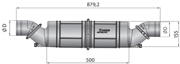 Vetus Waterlock 60mm