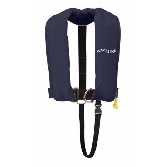 Waveline 165N ISO Navy Auto LifeJacket With Crutch Strap